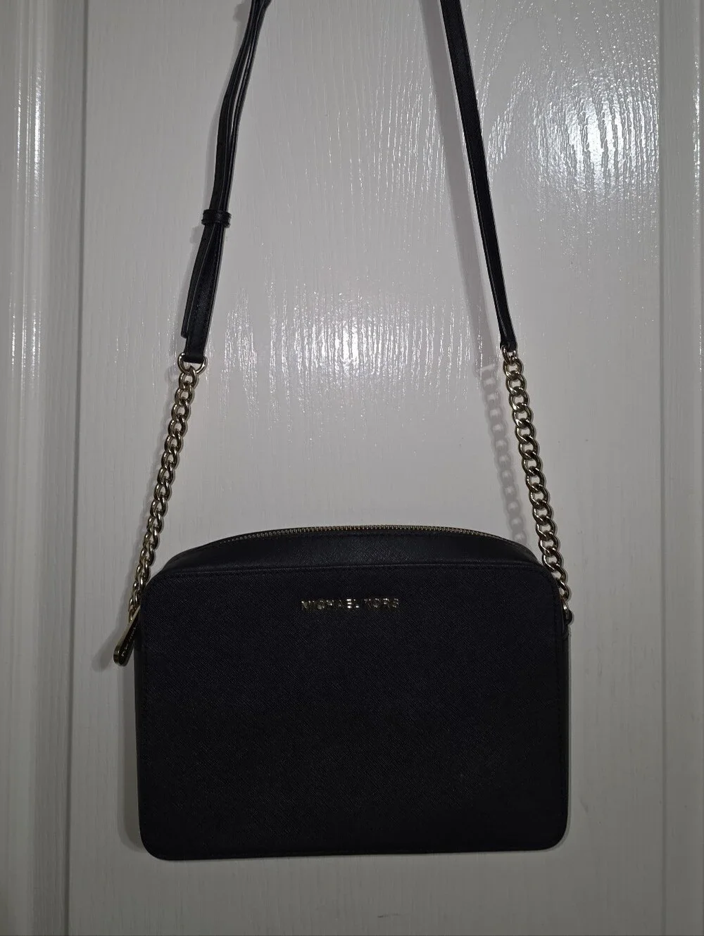 Michael Kors Black and Gold Crossbody Bag